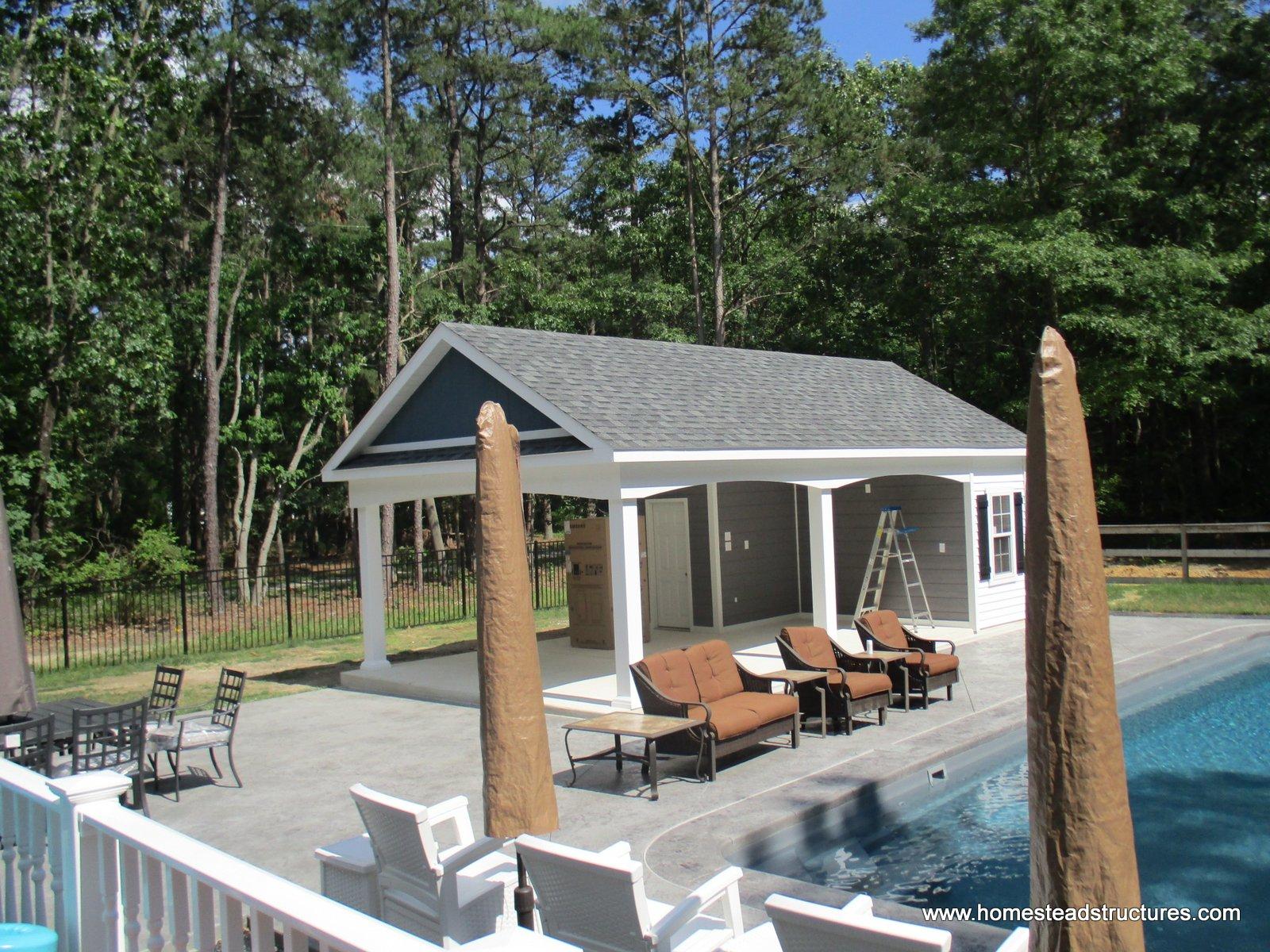 Avalon Pool House Exterior Shots Photos Homestead Structures